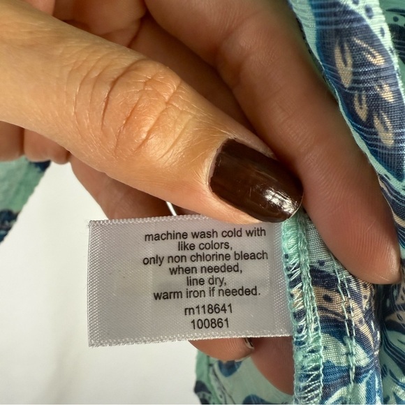 Lane Bryant Mint Floral Blouse - Picture 7 of 10